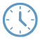 Clock Icon Blue