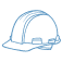 Hard Hat Blue Icon